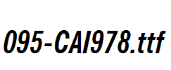 fonts 095-CAI978.ttf