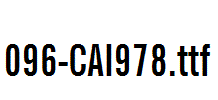 fonts 096-CAI978.ttf