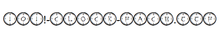 fonts 101!-Clock-Face.ttf