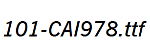 fonts 101-CAI978.ttf