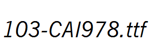 fonts 103-CAI978.ttf