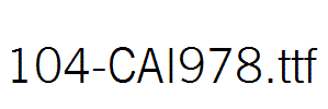 fonts 104-CAI978.ttf