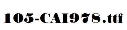 fonts 105-CAI978.ttf