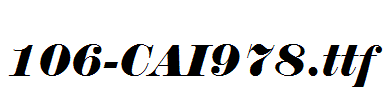 fonts 106-CAI978.ttf