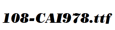 fonts 108-CAI978.ttf