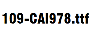 fonts 109-CAI978.ttf