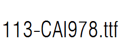 fonts 113-CAI978.ttf