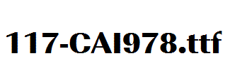 fonts 117-CAI978.ttf