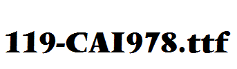 fonts 119-CAI978.ttf