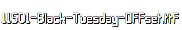 fonts 11S01-Black-Tuesday-Offset.ttf