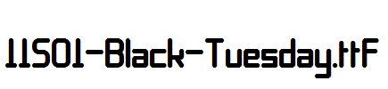 fonts 11S01-Black-Tuesday.ttf