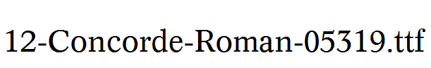 fonts 12-Concorde-Roman-05319.ttf