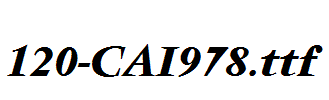 fonts 120-CAI978.ttf