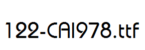 fonts 122-CAI978.ttf