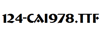 fonts 124-CAI978.ttf