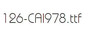 fonts 126-CAI978.ttf