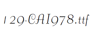 fonts 129-CAI978.ttf