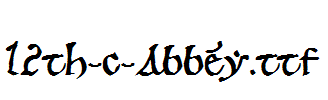 fonts 12th-c-Abbey.ttf