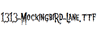 fonts 1313-MockingbiRd-Lane.ttf