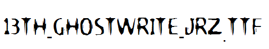 fonts 13th-Ghostwrite-JRZ.ttf