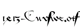 fonts 1413-Cursive.otf