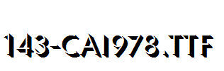 fonts 143-CAI978.ttf