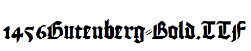 fonts 1456Gutenberg-Bold.ttf