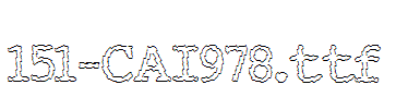 fonts 151-CAI978.ttf