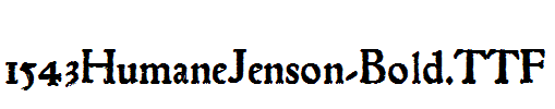 fonts 1543HumaneJenson-Bold.ttf