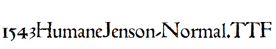 fonts 1543HumaneJenson-Normal.ttf