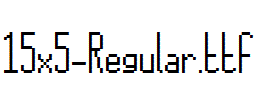 fonts 15x5-Regular.ttf