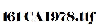 fonts 161-CAI978.ttf