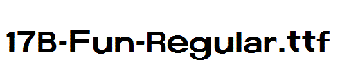 fonts 17B-Fun-Regular.ttf