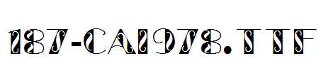 fonts 187-CAI978.ttf