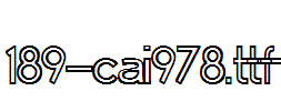 fonts 189-CAI978.ttf