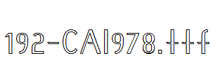 fonts 192-CAI978.ttf