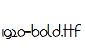 fonts 1920-Bold.ttf