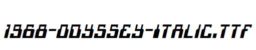 fonts 1968-Odyssey-Italic.ttf