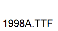fonts 1998A.ttf