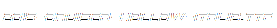 fonts 2015-Cruiser-Hollow-Italic.ttf