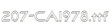 fonts 207-CAI978.ttf