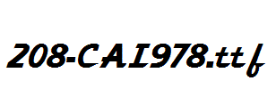 fonts 208-CAI978.ttf