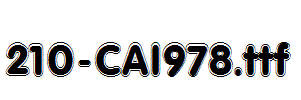 fonts 210-CAI978.ttf