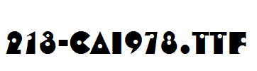 fonts 213-CAI978.ttf