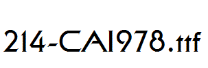 fonts 214-CAI978.ttf