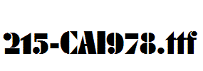 fonts 215-CAI978.ttf