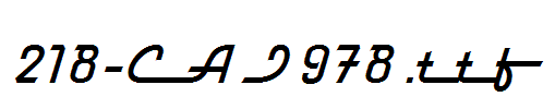 fonts 218-CAI978.ttf