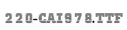 fonts 220-CAI978.ttf