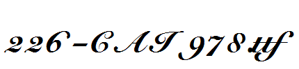 fonts 226-CAI978.ttf