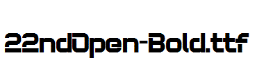 fonts 22ndOpen-Bold.ttf